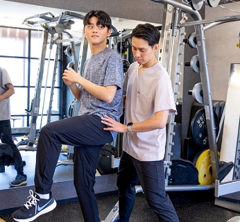 ジュニアアスリートのトレーニング風景