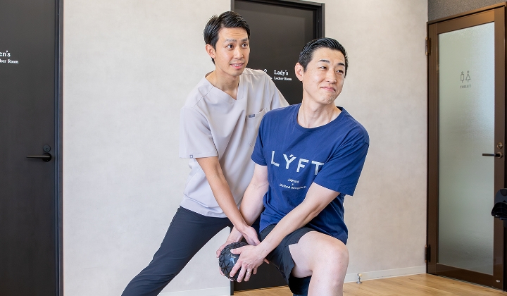 スポーツパフォーマンス改善コンディショニングの様子