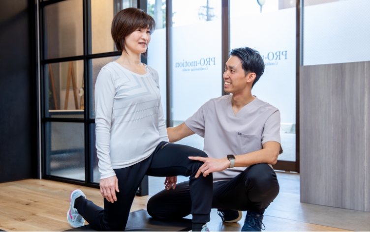 体験プログラムのトレーニング風景