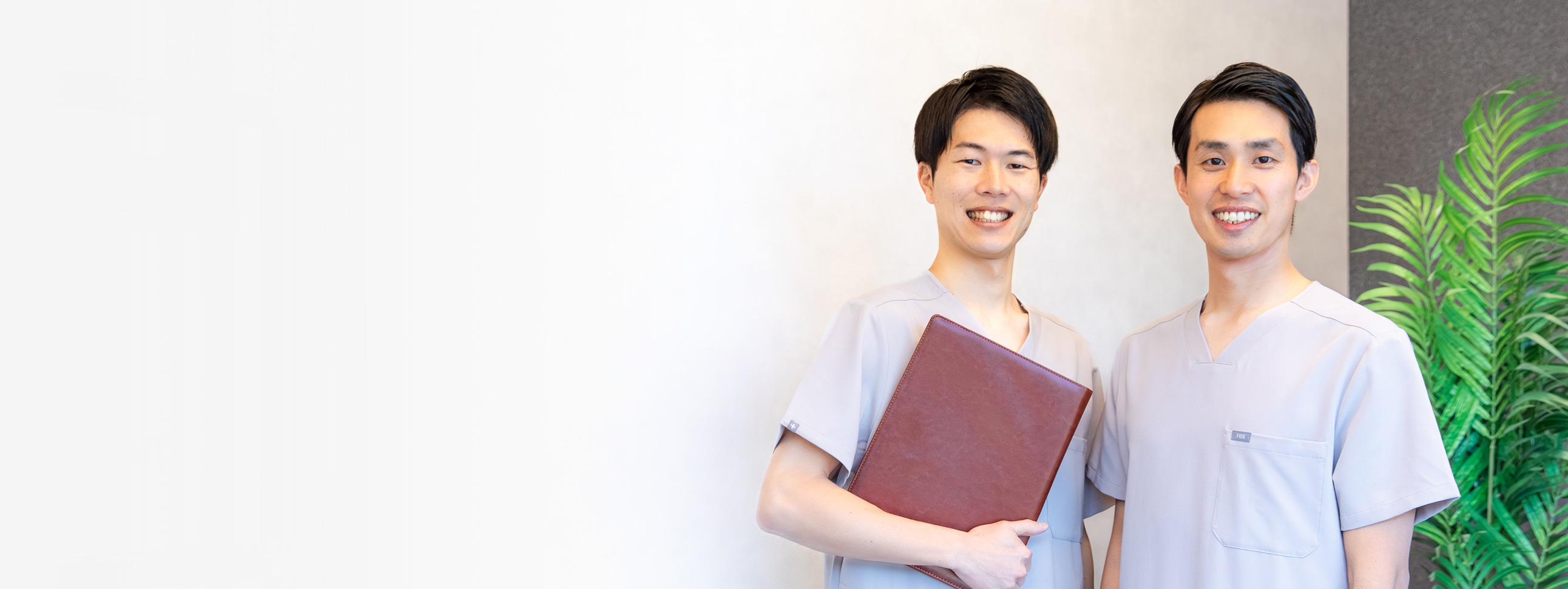 代表の片浦とチーフの牧野