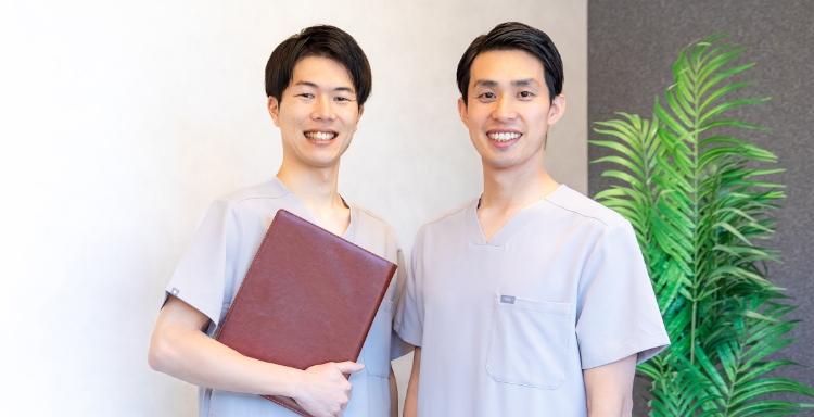 代表の片浦とチーフの牧野