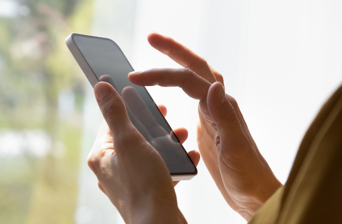 スマホでのお問い合わせイメージ