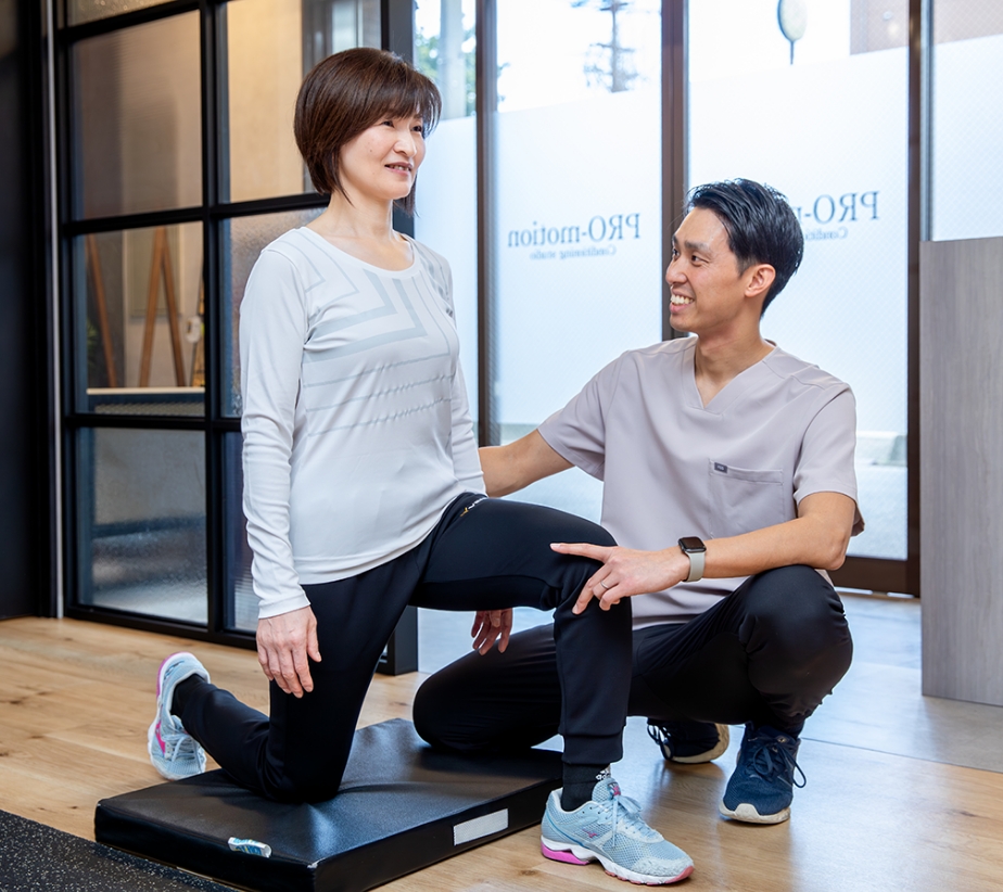 トレーニングを体験する様子