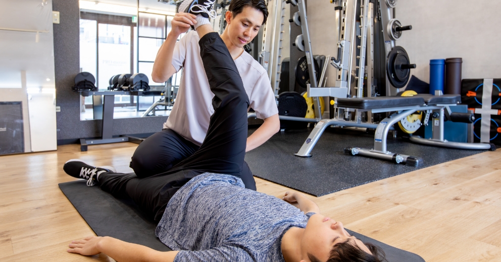 ジュニアアスリートのコンディショントレーニングの様子