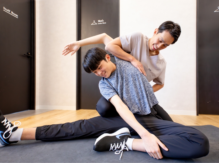 ジュニアアスリートのトレーニング風景